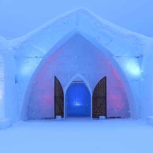 Visiter l'hôtel de glace de Québec en famille